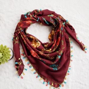 Exotic Handmade Needle Lace Scarf